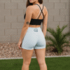 White Leggings Shorts | Power Athletic