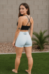 White Leggings Shorts | Power Athletic