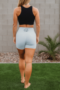 White Leggings Shorts | Power Athletic