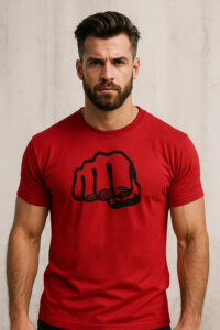 Red Black Fore-fit Tee | Power Athletic