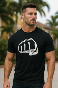 Black White Fore-fit Tee | Power Athletic
